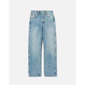 NWOT Re/Done 25 High Rise Ankle Crop Slim Skinny White Button Fly Jeans 130112